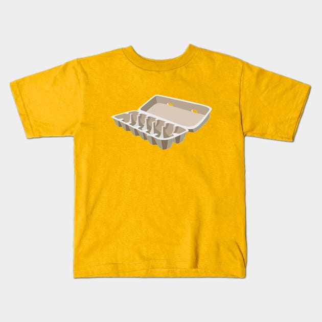 Empty Egg Carton Kids T-Shirt by DCMiller01